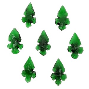 Punta de flecha verde de obsidiana tallada de alta calidad al por mayor, piedra preciosa natural para curar el amor, ágata, punta de flecha de cristal - Product Image 2