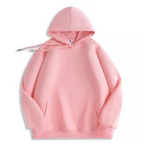 Men Unisex Pullover Hoodies Plain Heavyweight Casual Cotton Blank Oversized Hoodie - Product Image 5