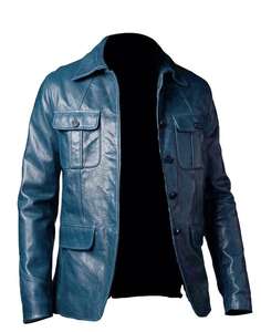 Chaqueta de Cuero Genuino de Alta Calidad para Hombre, Estilo Urbano, Cuello Alto, Color y Diseño Personalizables, Origen Pakistán - Product Image 1
