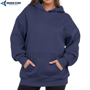 Sudadera con Capucha Ecológica para Mujer, Color Sólido, 100% Algodón, Acabado Lavado, Secado Rápido, Transpirable, Bordado 3D - Product Image 3