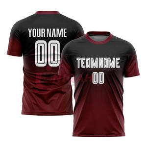 Camisetas de fútbol y camisetas de fútbol personalizadas al por mayor-Camisetas de equipo impermeables transpirables elásticas - Product Image 1