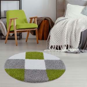 Juego de Alfombras Geométricas Verdes Myshaggy - Product Image 2