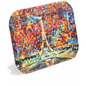 Afremov Paris 233x307mm Plateau de service décoratif rectangulaire moderne Plateau en bois fantaisie pour plateaux de service - Product Image 3