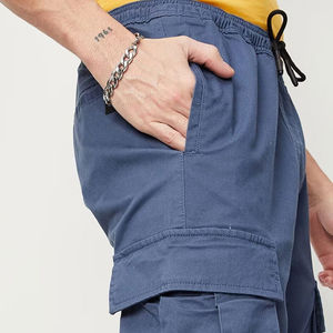 High Quality Lightweight <b>Men's</b> Canvas Cargo Pants Slim Fit Straight Pattern Casual Baggy Style High <b>Waist</b> <b>Elastic</b> Waterproof OEM - Product Image 6