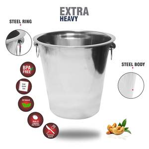 Cubo de hielo de cerveza y vino de acero inoxidable de grado alimenticio de 3L de alta calidad diseño personalizado estilo Industrial a prueba de fugas duradero - Product Image 4