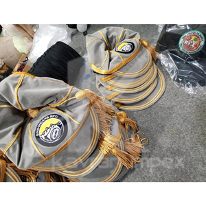 Meilleures casquettes Rugby Traditional Honours, casquette Baggy Cricket avec tresse et pompon en argent - Product Image 5