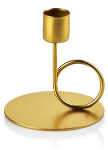 Portavelas de Metal minimalista moderno, perfecto para la decoración contemporánea del hogar y el elegante centro de mesa de velas del comedor - Product Image 3