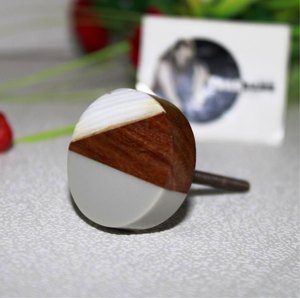 Perilla de Madera y Resina para Muebles, Perilla de Puerta, Color, Forma y Tamaño Personalizados, Hecho en India - Product Image 2