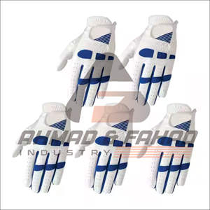 Gants de golf professionnels pour gauchers A & F Industry Logo personnalisé Cabretta Leather Soft Training Cabretta Leather Golf Glove - Product Image 1