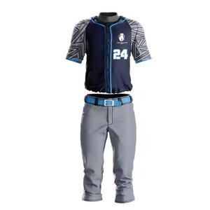Uniformes de Béisbol de Primera Calidad, Transpirables, Duraderos, 100% Poliéster, Ligeros, Personalizables, para Exteriores - Product Image 1