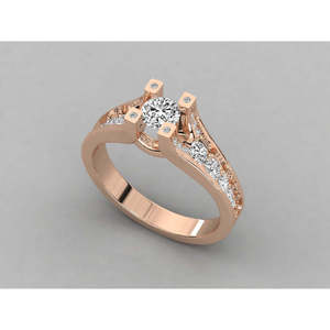 Anillo de Diamante Solitario Cultivado en Laboratorio de Oro de 18K, Brillante, Elegante y Lujoso - Product Image 3