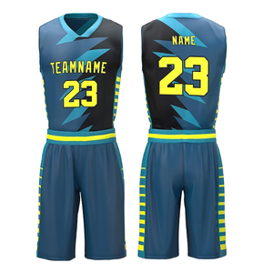 Uniforme de basket-ball de vêtements de sport de qualité supérieure 100% polyester Logo personnalisé uniforme de basket-ball pour hommes - Product Image 2