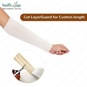 HealthAndYoga LayerGuard 4, Rollo de Vendaje de Algodón, Suave, Elástico, Absorbente de Sudor, Manga de Vendaje (Blanco) - Product Image 2