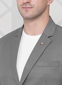 Premium Quality <b>Mens</b> <b>Grey</b> <b>Blazer</b> Coat Tailored <b>Jacket</b> For Corporate Use Professional Office Wear Available At Best Market Price - Product Image 3