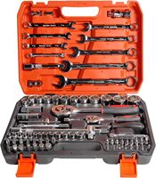 Juego de Herramientas Profesional de 82 Piezas para Mecánicos, con Estuche Rígido, Llaves de Mano de Acero Inoxidable, Llaves de Trinquete y Destornilladores