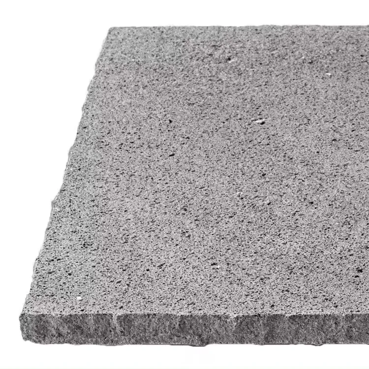 Natural Pave Volcanic Stone Dark Grey Volcanic Stone Best Quality Material for surface Flat Lava Stone