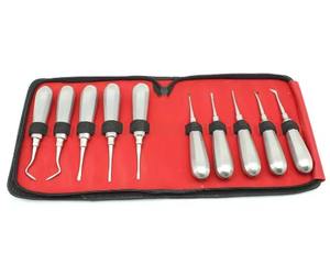Ensemble d'élévateurs dentaires manuels pour extraction dentaire, acier inoxydable de haute qualité, élévateurs de racines courbés, instruments chirurgicaux - Product Image 2