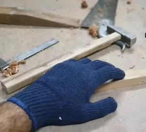 ถุงมือหนังวัวแท้ทนไฟพิมพ์โลโก้ได้ ราคาถูก ถุงมือป้องกันมือสำหรับงานเชื่อม ถุงมือผ้าฝ้าย - Product Image 5