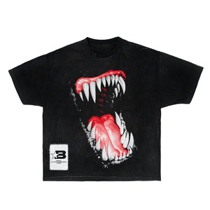 Manufacturer's Men's 100% Cotton T-Shirt Boxy Oversized Cut <b>Edge</b> Slim Fit & Cropped Design with Short Length Screen Printing - Product Image 2