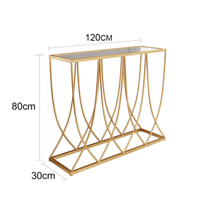 Contemporary Modern Luxury Glass Top <b>Console</b> <b>Table</b> <b>for</b> <b>Entry</b> Villa Hotel Applications-CST033 - Product Image 5