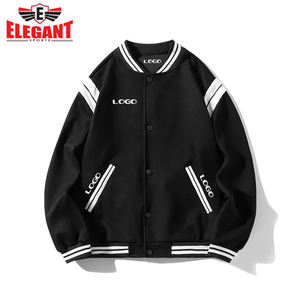 Veste de baseball en molleton, fabricant pakistanais, vêtements d'équipe universitaire pour hommes, manches longues, veste de baseball à lettres - Product Image 5