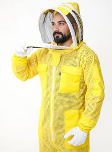 Custom OEM Low Price Dual Zipper <b>Full</b> <b>Body</b> Beekeeper <b>Suit</b> Heavy-Duty Mesh Fabric Anti-Static and Breathable Work Coverall - Product Image 5
