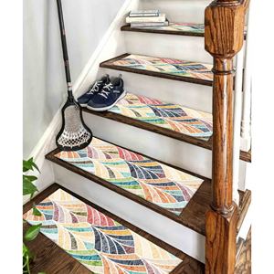 พรมพิมพ์ลายสีสันสดใส - ลายเรขาคณิตแบบนาวาโฮ ดีไซน์ทันสมัย พรมปูพื้น - Product Image 3