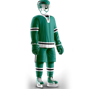 Maillot de hockey sur glace personnalisé de haute qualité pour hommes avec impression numérique à manches longues 100% polyester à séchage rapide et respirant - Product Image 6