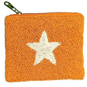 Boho perles de rocaille broderie étoile porte-monnaie pour l'été Floral mandala graine perle broderie porte-monnaie pour table à thé - Product Image 1