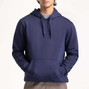 Sweats à capuche pour hommes personnalisés de qualité supérieure 100% coton pull à capuche Logo brodé de haute qualité grande taille solide hiver Logo personnalisé imprimé - Product Image 1