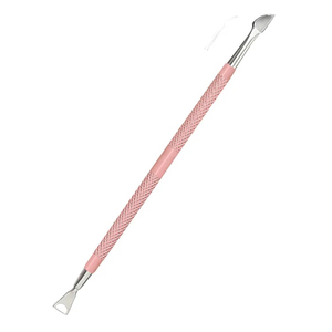 MORGANS INDUSTRIES Dual-End Stainless Steel <b>Nail</b> Pusher <b>Tool</b> with Pink Textured Grip for Manicure & Pedicure (Durable) - Product Image 2