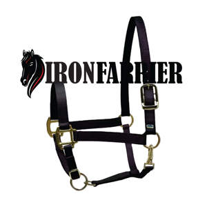 IRON FARRIER TOOLS en cuir véritable réglable cheval bride en cuir gaufré cheval licou anatomique en cuir cheval licou - Product Image 5