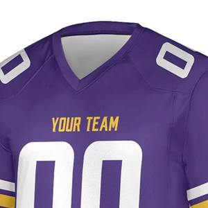 Camisetas de Fútbol Americano Personalizadas de Alta Calidad para Hombre, Venta Caliente, Uniforme de Jersey con Estampado por Sublimación - Product Image 4