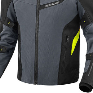 Blouson de moto d'été pour homme homologué CE, respirant avec empiècements en mesh, design imprimé, coupe-vent, doublure imperméable amovible - Product Image 4