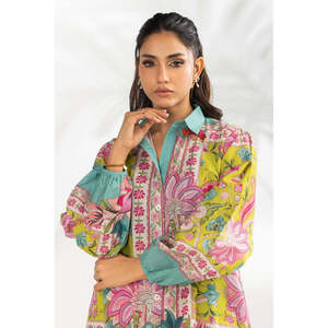 Ensemble coordonné bohème imprimé à chevrons IPST-77153, ensemble 2 pièces short et haut court au-dessus du genou pour le printemps/été - Product Image 6