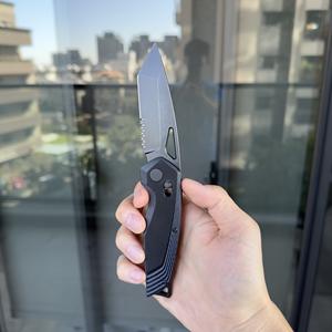 Apariencia de tiburón Cuchillo de caza táctico al aire libre Cuchillo de bolsillo plegable - Product Image 3