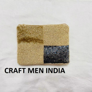 2025 Latest New Hot Selling Indian Handmade Beaded POUCH Coin <b>Purse</b> Zipper Closure Canvas Lining <b>for</b> Party Evening Hot <b>Girls</b> - Product Image 4