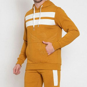 Survêtements décontractés pour hommes avec capuche pour l'hiver, en tissu respirant léger et uni, pour la salle de sport, la course à pied et l'entraînement - Product Image 2