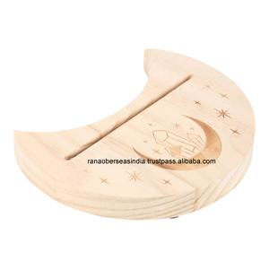 Expositor de Cartas de Tarot de Madera Elegante y de Alta Calidad, Forma Rectangular, Porta Tarjetas con Logotipo Personalizado para Eventos y Bodas - Product Image 3