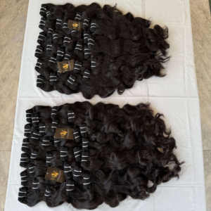 Paquets de cheveux bruts indiens vendeur non transformé en gros paquet de cheveux humains indiens blonds, cheveux vierges alignés sur les cuticules - Product Image 1
