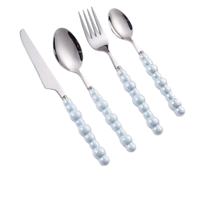 Modern Silver Glossy Flatware <b>Cutlery</b> <b>Set</b> Hot Selling Steel for Home Hotel and Restaurant Use - Product Image 3