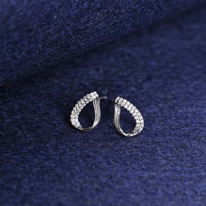 Compre Pendientes de Plata de Ley 925 de Primera Calidad para Mujeres y Niñas, Chapados en Oro, con Formas de Gota y Flor, con Perlas, Diamantes y Ópalos como Piedras Principales - Product Image 2