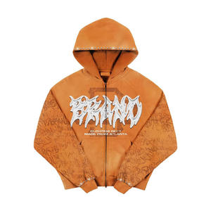 Conjunto de Sudadera con Capucha Unisex, Elegante, Cómodo, 100% Algodón, Tejido de Punto, Transpirable, Sin Costuras, con Estampado por Transferencia de Calor, de Alta Calidad, Informal - Product Image 4