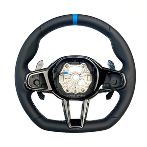 Volant en cuir, fibre de carbone et Alcantara avec éclairage LED pour BMW G42 G20 G28 G22 G23 G26 G30 G31 G38 G32, série M Power 2 3 4 5 6 - Product Image 1