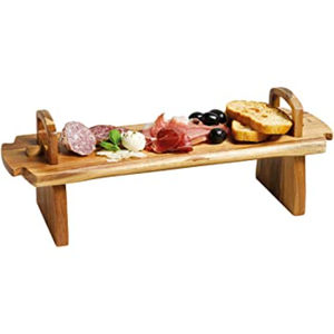 Platos de madera para servir hechos con platos de madera para servir comida, tablas atractivas para servir comida de boda a un precio razonable - Product Image 5