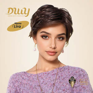 วิกผมสั้นสังเคราะห์ Kinsley-DWY สีน้ำตาลอ่อน แบบมีเชือกผูกด้านหน้า แสกได้ตามต้องการ วิกผมสังเคราะห์สีน้ำตาล - Product Image 1