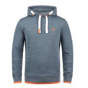 Sweat à capuche en éponge française 100% coton pour hommes, motif à carreaux uni, logo personnalisé imprimé, fourniture OEM, sweat-shirt doublé, polaire - Product Image 1