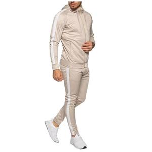 Hombres nuevo diseño de dos piezas 100% chándales de nailon de alta calidad nuevo diseño con capucha cremallera rompevientos conjuntos cortos transpirables - Product Image 2