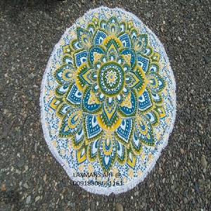 Vente en gros de Roundies imprimés en coton d'Inde Tapisserie de plage Technics tricotée et accessoires de plage - Product Image 1