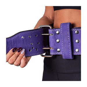 Fitness Body Building Haltérophilie 13mm Boucle En Alliage 3.8cm Ceinture En Cuir Véritable De Vachette Du Pakistan - Product Image 3